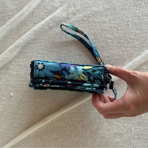 Vera Bradley Purple and Blue Bundle Wallet and Pouch - Picture 5 of 9